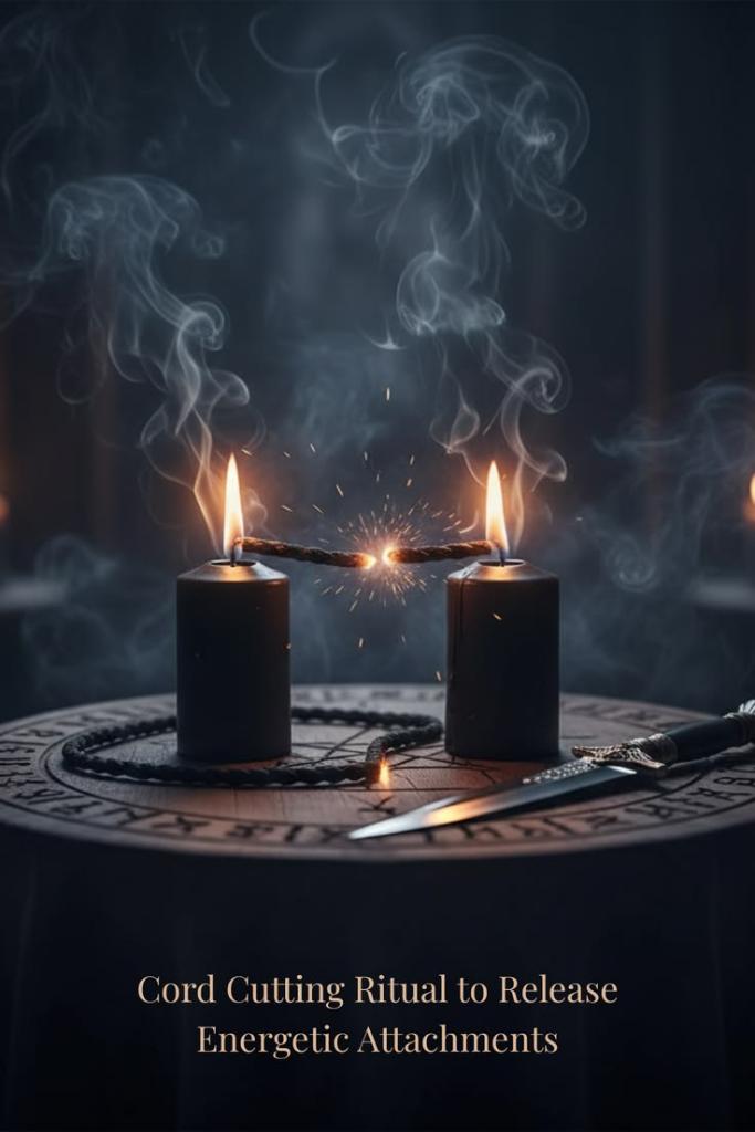 🕯️✨ Cord Cutting Candle Spell – Release, Detach & Reclaim Your Energy 🌙