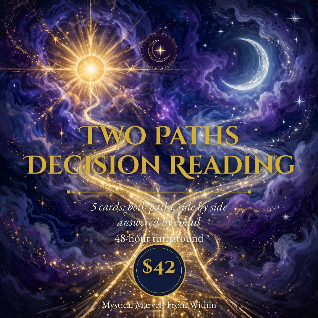 Two Paths Decision Tarot Reading — Both Options, Side by Side