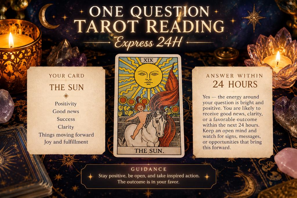 One Question Tarot Reading. Express 24H
