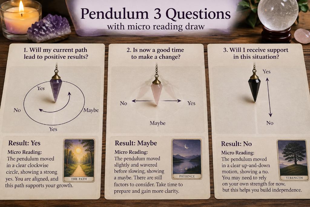 Pendulum 3 Questions with micro reading