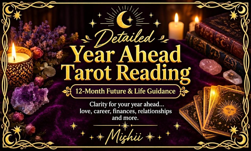 Detailed Year Ahead Tarot Reading | 12-Month Future & Life Guidance