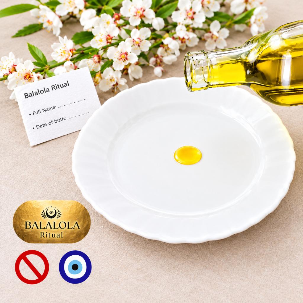 Traditional Water & Oil Ritual – Evil Eye & Negativity Removal