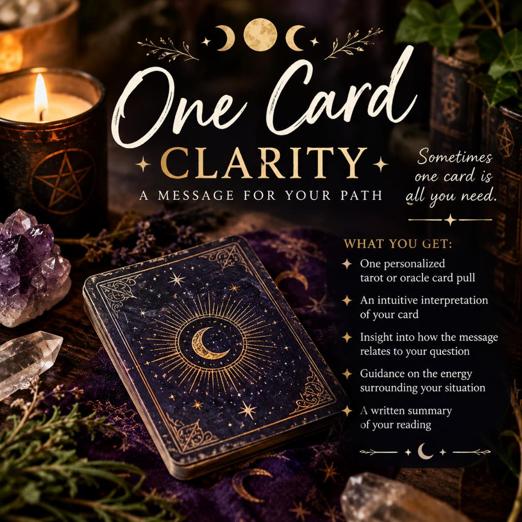One Card Clarity - A Message for your path