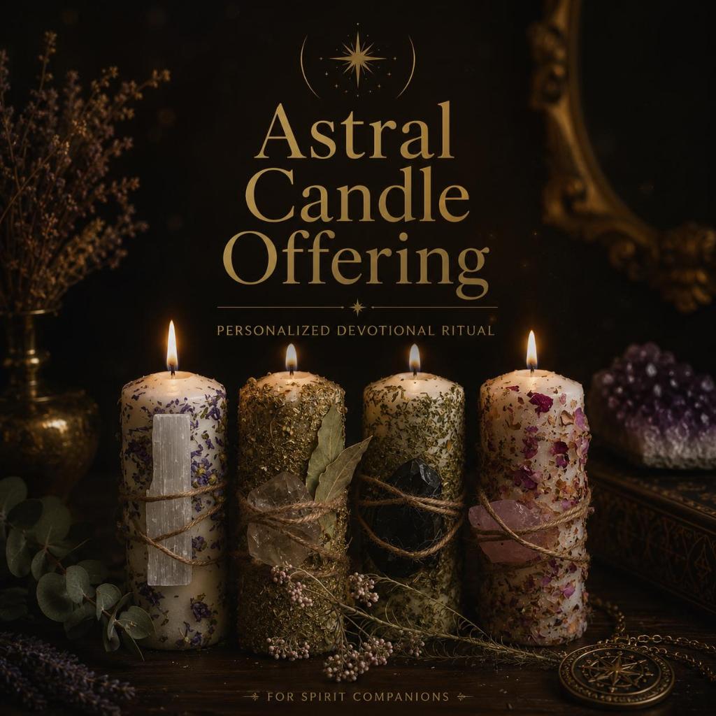 Astral Candle Offering for Spirit Companions