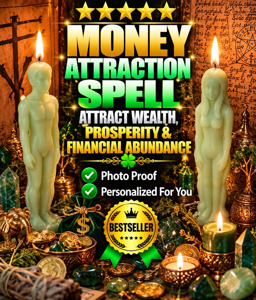 Money Attraction Spell: Wealth, Abundance & Financial Freedom Attraction Ritual/ Photo Proof/ Same Day