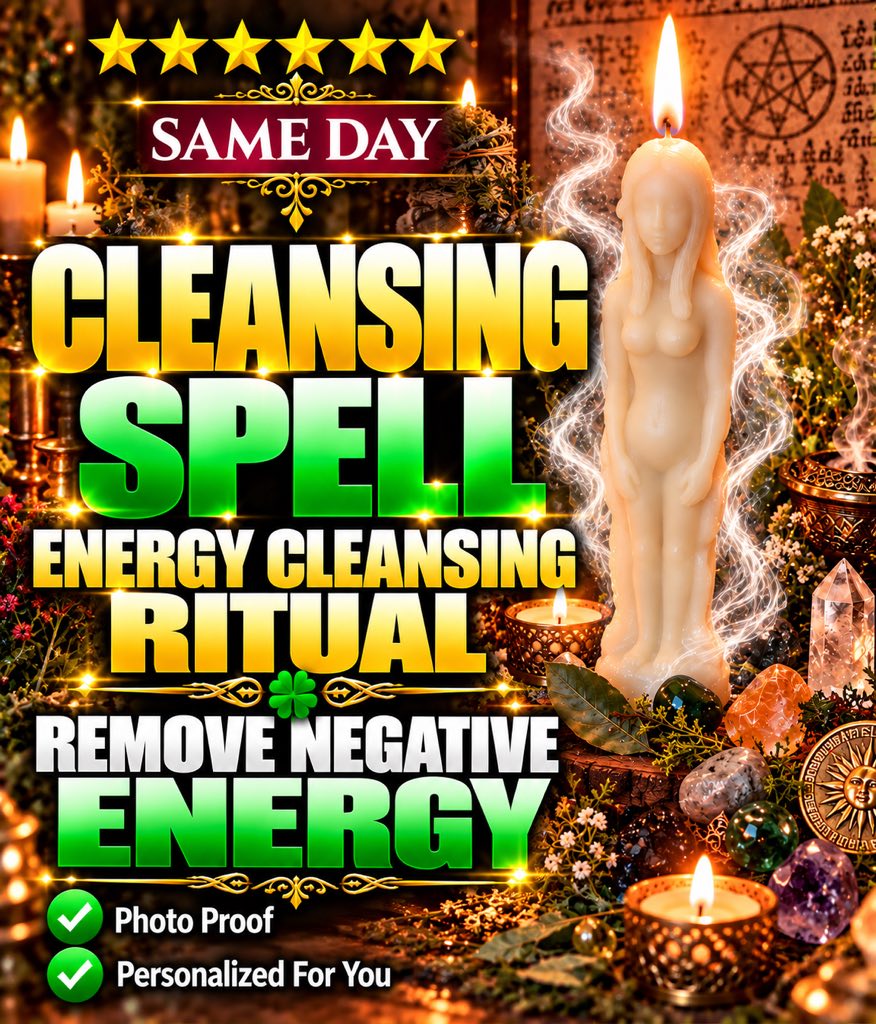 Cleansing Spell – Energy Cleansing Ritual & Negative Energy Removal