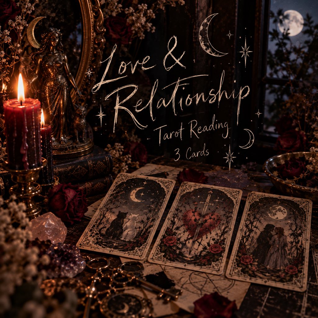 Love & Relationship Tarot Reading — 3 Cards ❤️